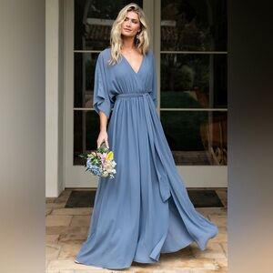 Baltic Born exclusive style Elegant Blue Maxi Dress